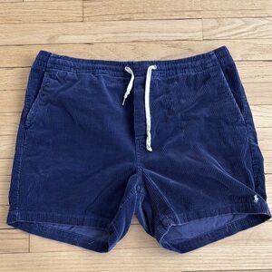 Polo by Ralph Lauren Blue Corduroy Flat Front Shorts